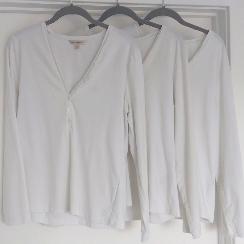 3 Banana Republic cotton tees XL